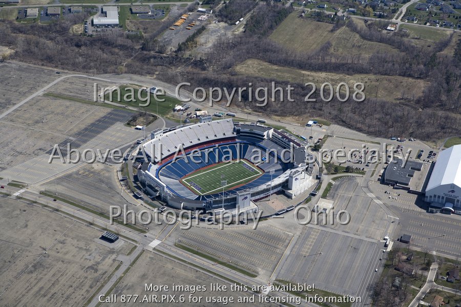 aerial view of bills stadium