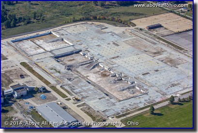 Aerial view of the site of the former GM stamping plant in Ontario, OH, near Mansfield.