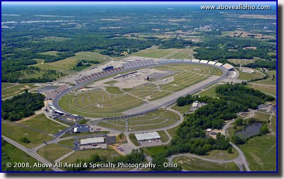 Aerial photo of Michigan International Speedway (MIS)