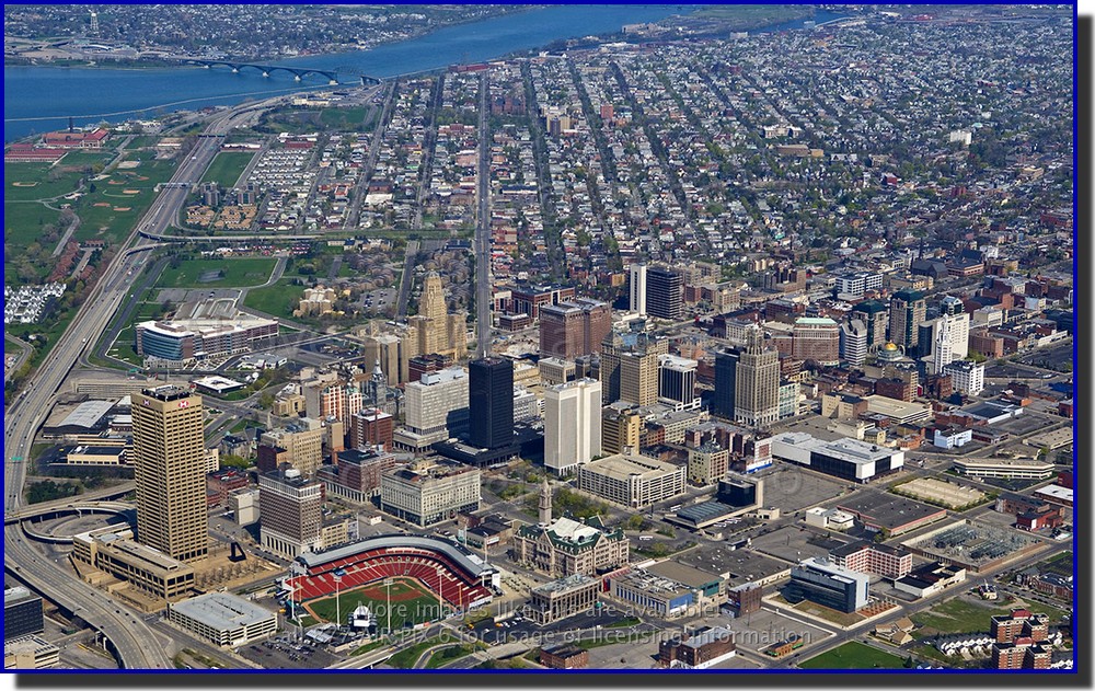 Aerial Downtown Buffalo New York